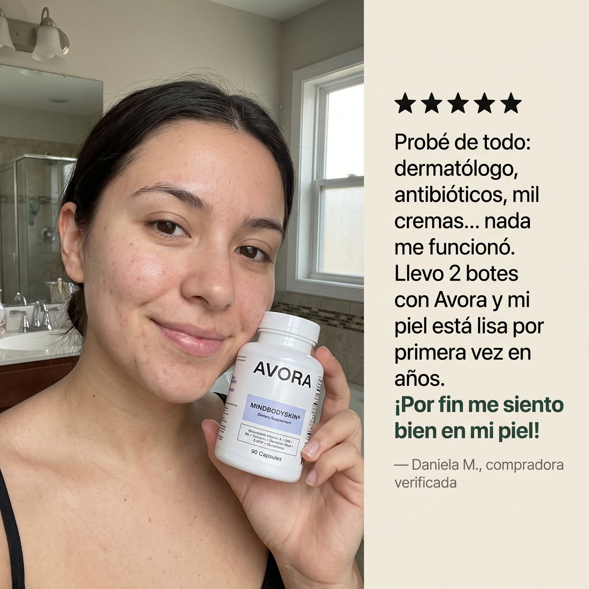 AVORA Skin — Suplemento con DIM | Piel Desde Adentro — imagen 5